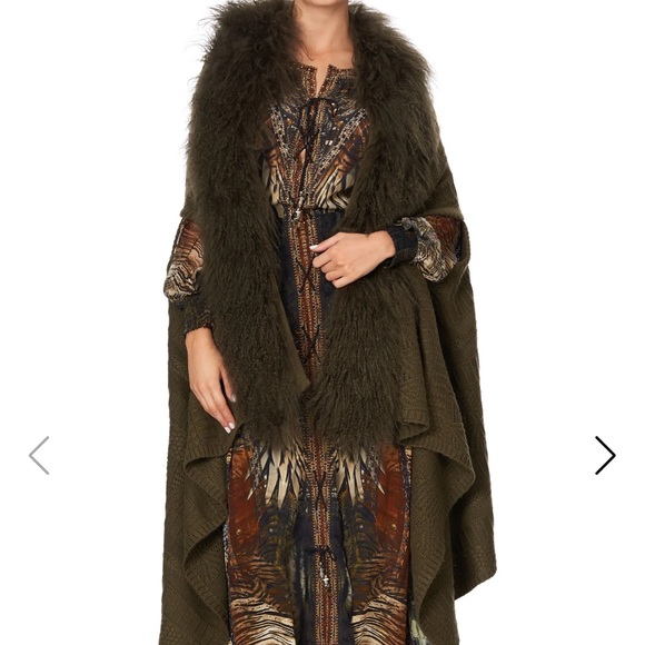 Camila Kakadu Calling Shearling Cape Vest - Picture 10 of 15